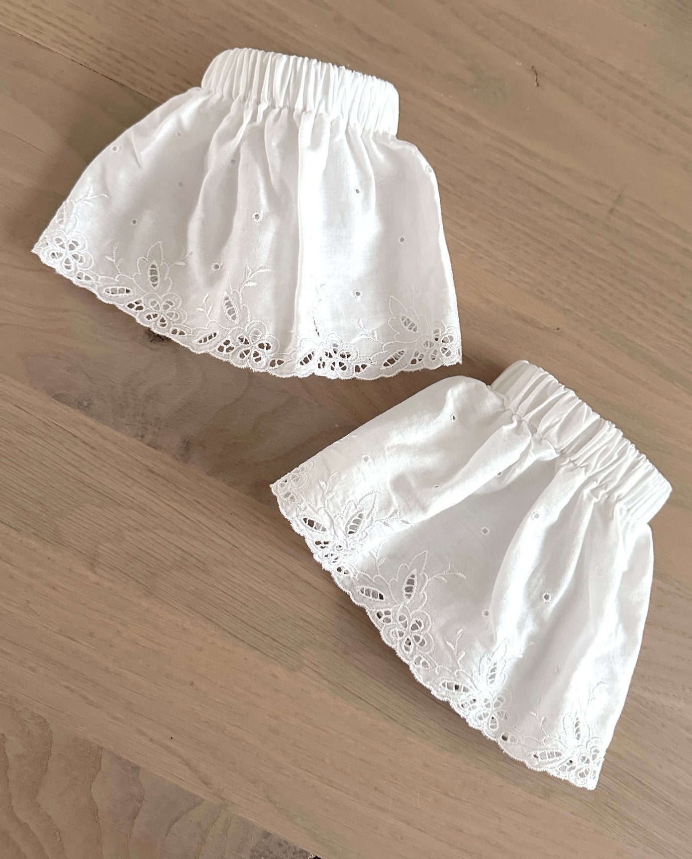 Broderie mouwtjes wit, Verzenden, Zo goed als nieuw