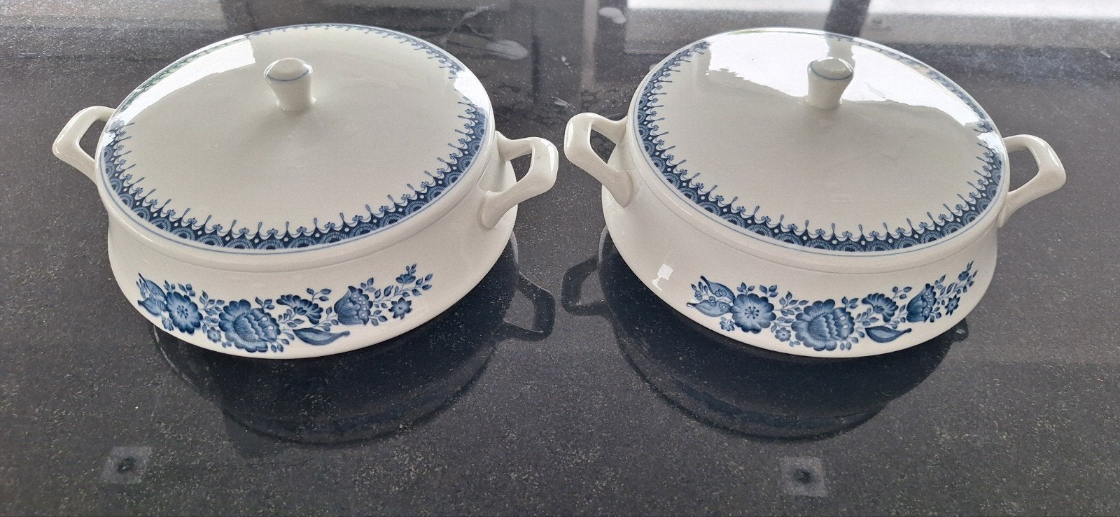 2 Royal Sphinx Maastricht Delft blauw ovenschalen, Ophalen of Verzenden