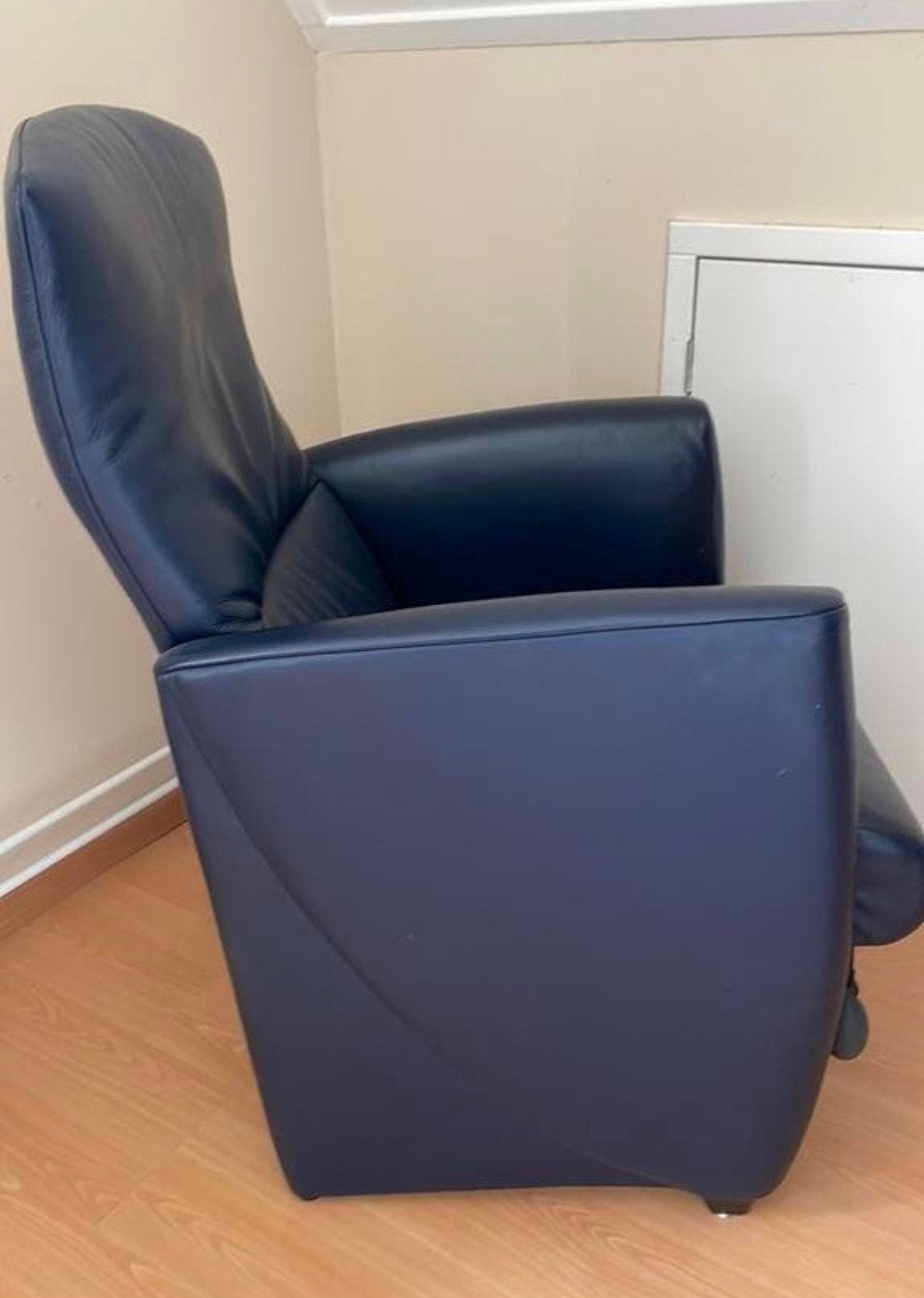 design stoel Jori, Ophalen, Modern design, Blauw, Leer