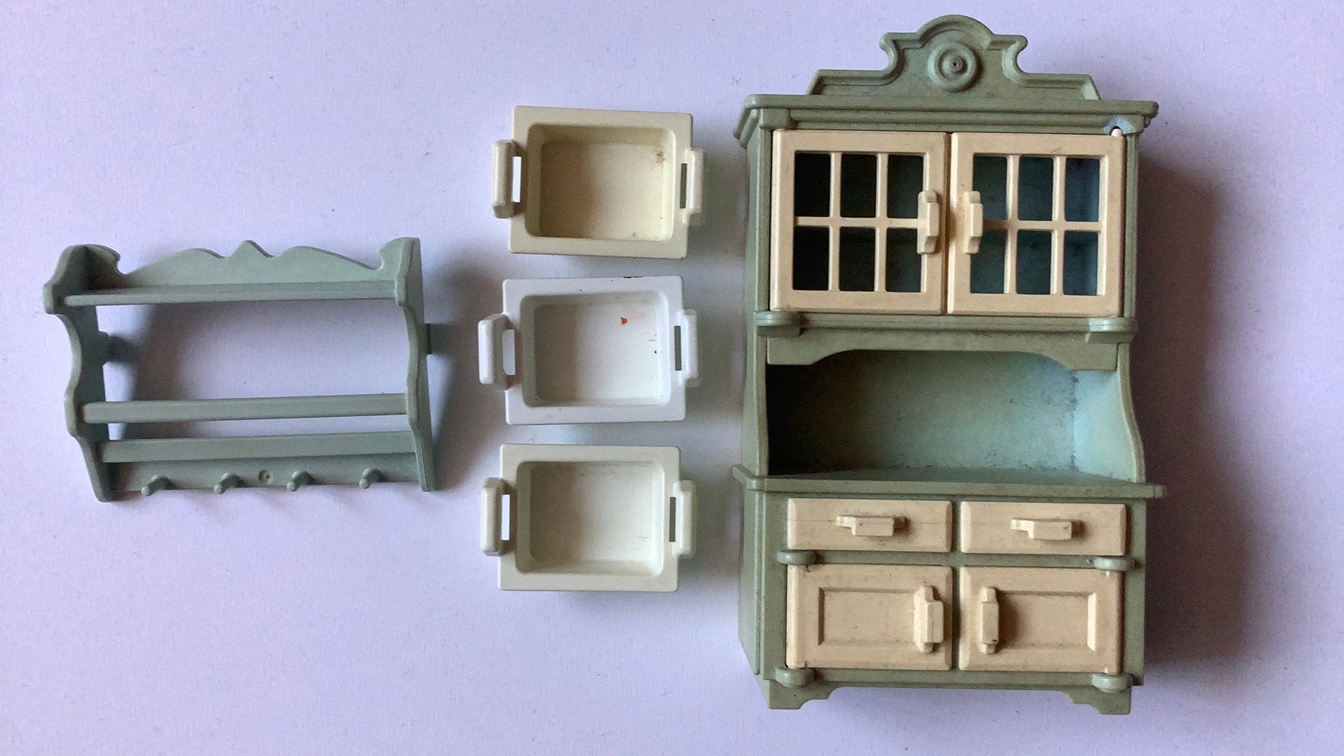 Playmobil onderdelen rosa victoriaanse keuken kast wasbak, Ophalen, Gebruikt