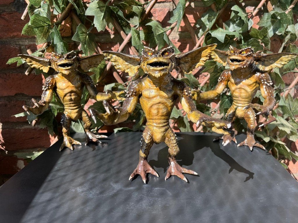 Gremlin 17cm Handgeschilderd Uniek Verzamelobject!, Ophalen of Verzenden, Nieuw, Film, Actiefiguur of Pop