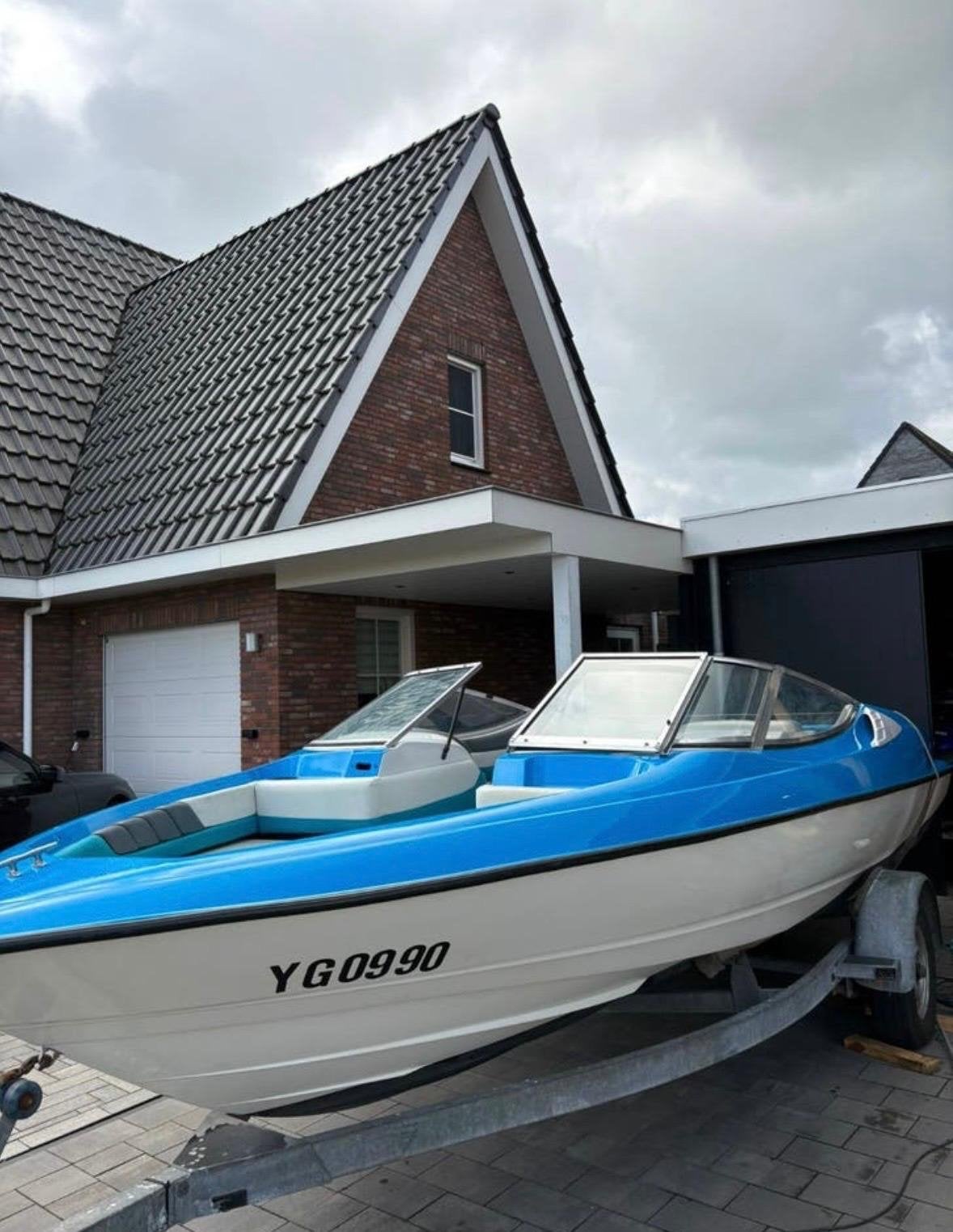 Sportieve speedboot met trailer - Klaar voor het water!, Overige merken, Gebruikt, Tot 1.00 meter, 70 tot 120 pk