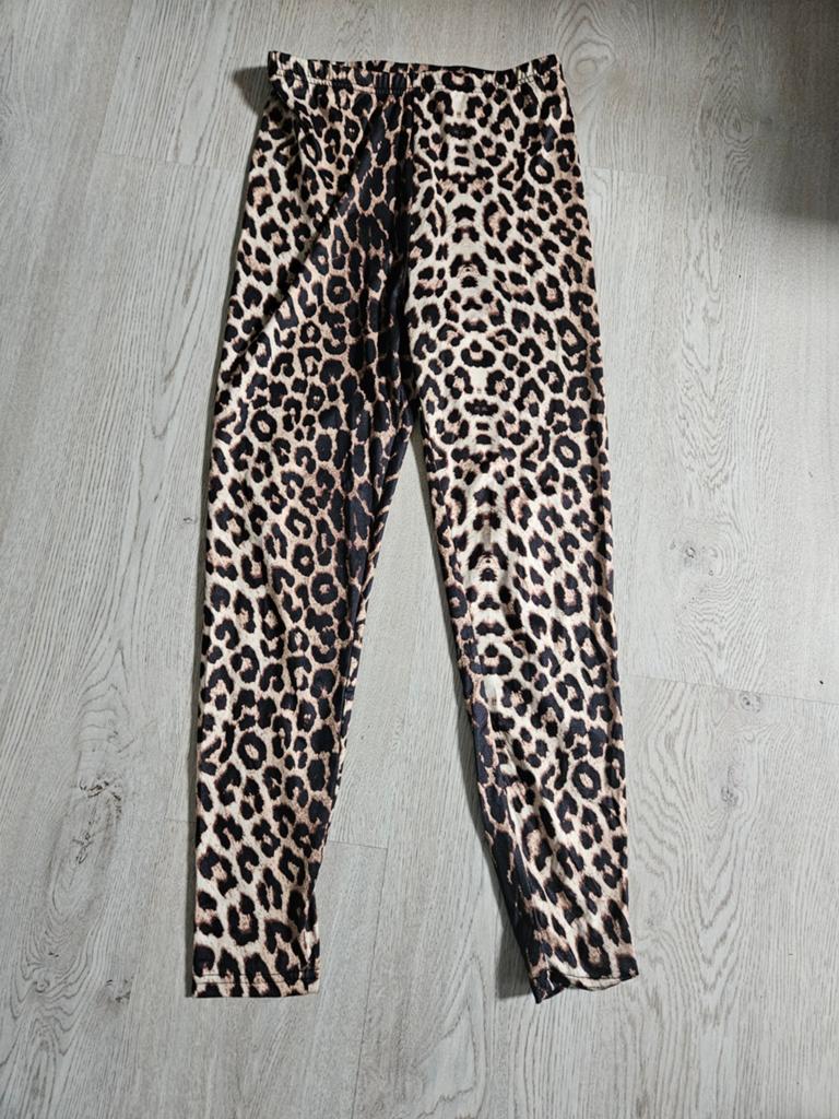 Panterprint legging maat S, Kleding | Dames, Ophalen of Verzenden, Zo goed als nieuw, Bruin, Legging