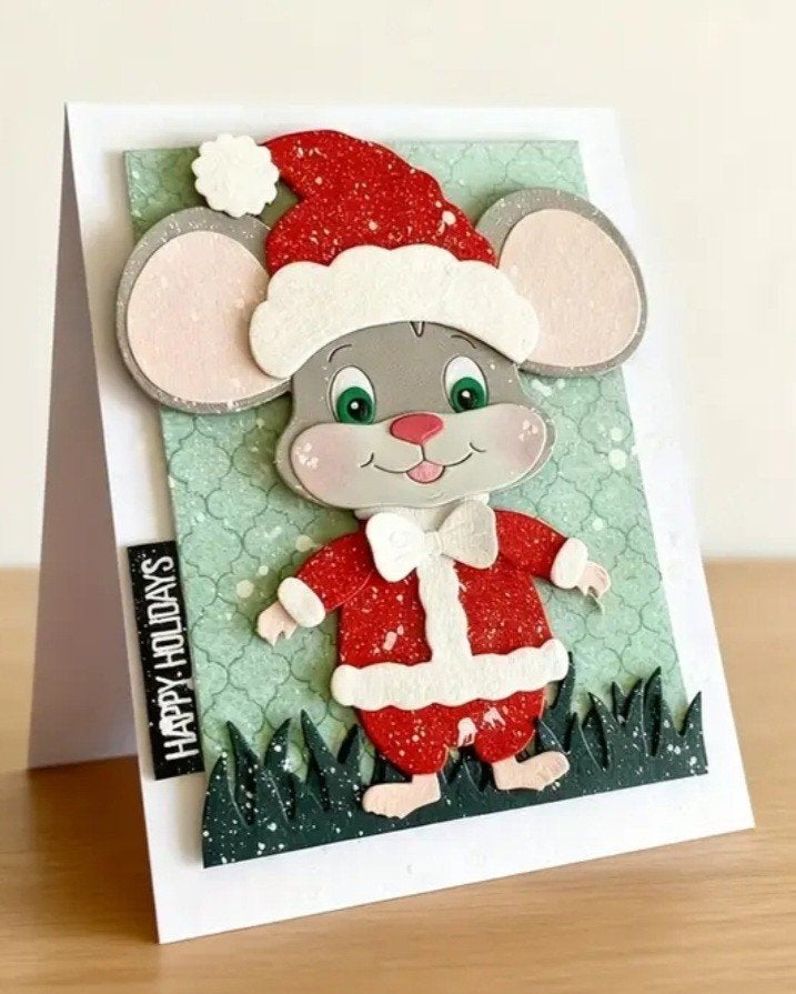 Nieuw  Snijmal  muisje Kerst, Hobby en Vrije tijd, Ophalen of Verzenden, Nieuw, Kerst, Pons of Mal
