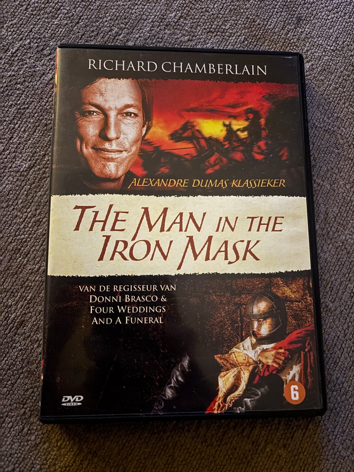 The Man in the Iron Mask - Klassieker met Richard Chamberlai, Nederlands, Ophalen of Verzenden, Vanaf 6 jaar, Gebruikt