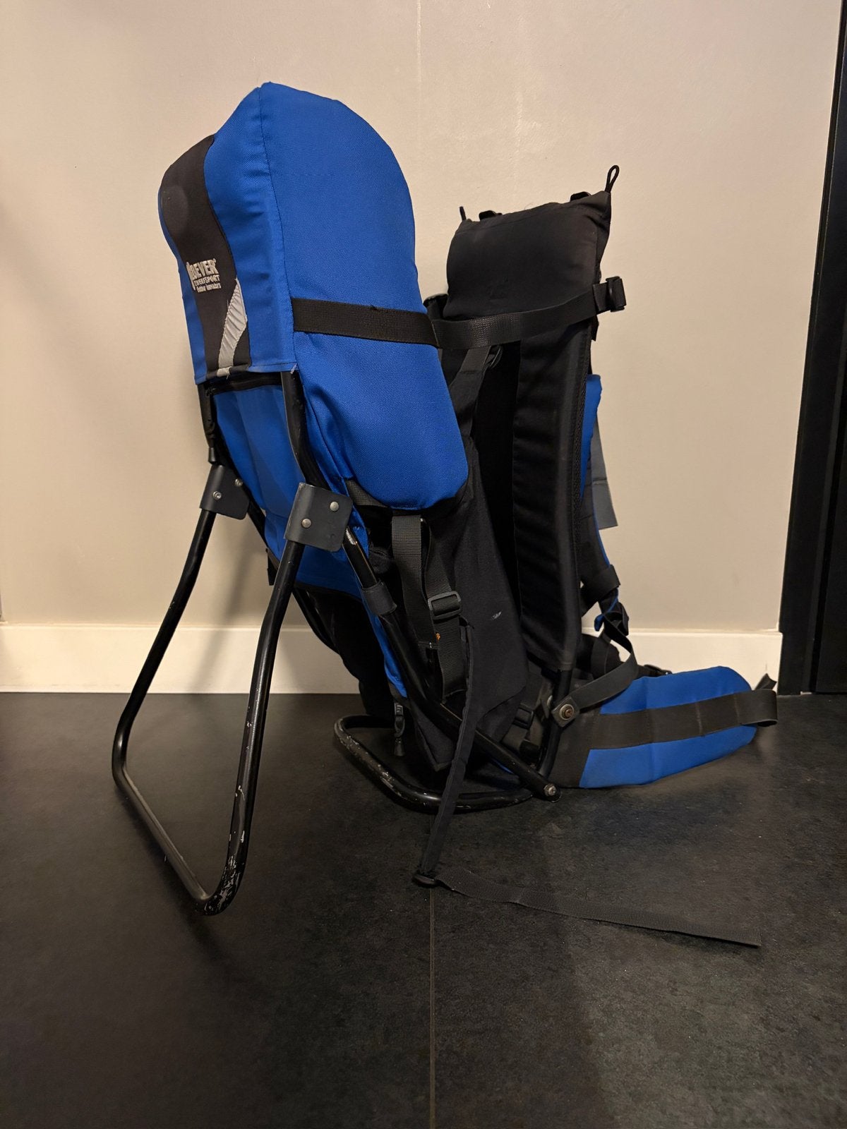 Bever Zwerfsport rugdrager - Blauw, Overige merken, Gebruikt, Buik of Rug, Ophalen of Verzenden