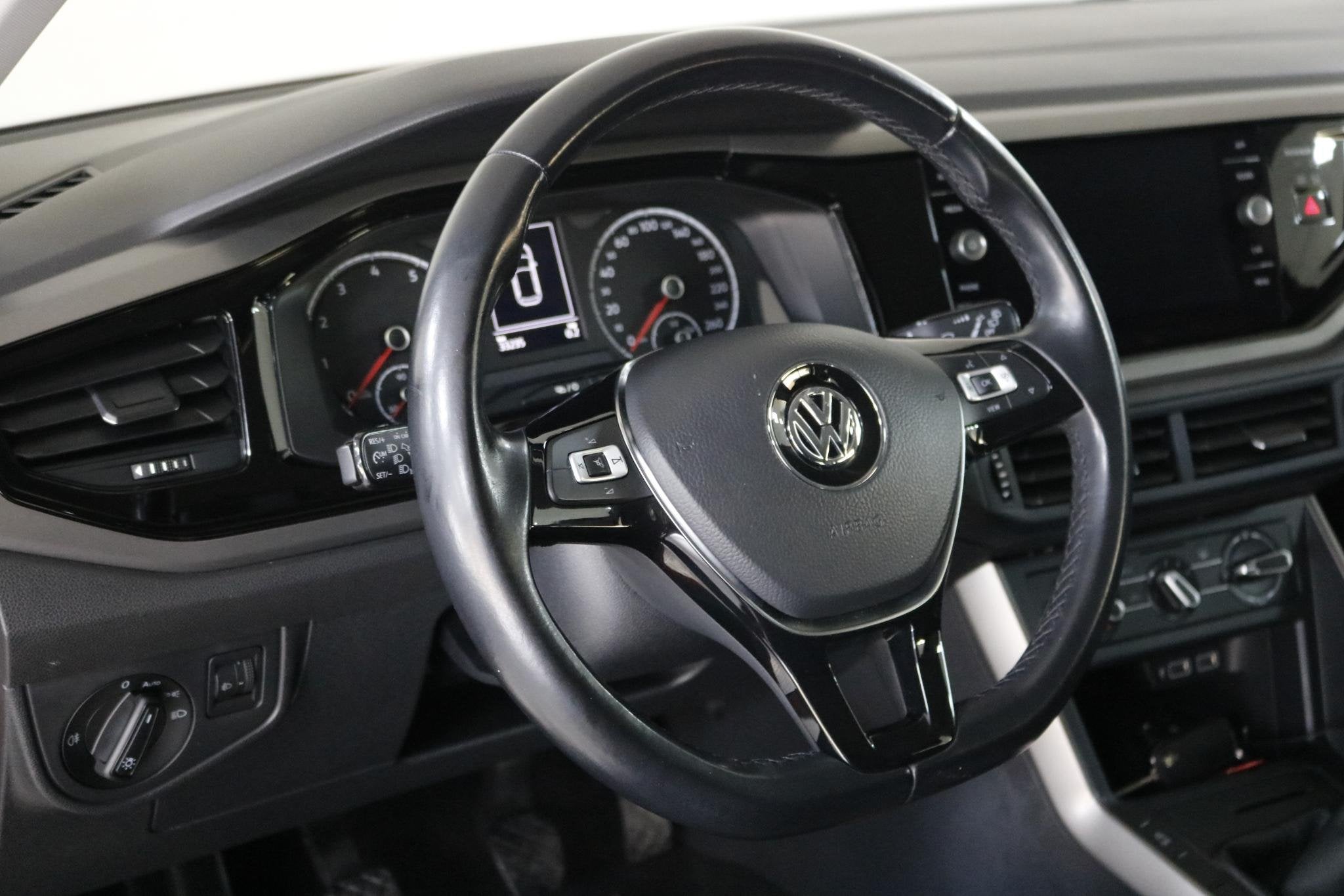 Volkswagen Polo 1.0 TSI Beats Airco | Carplay | Cruise | Blu, Auto's, Voorwielaandrijving, Stof, Gebruikt, 49 €/maand