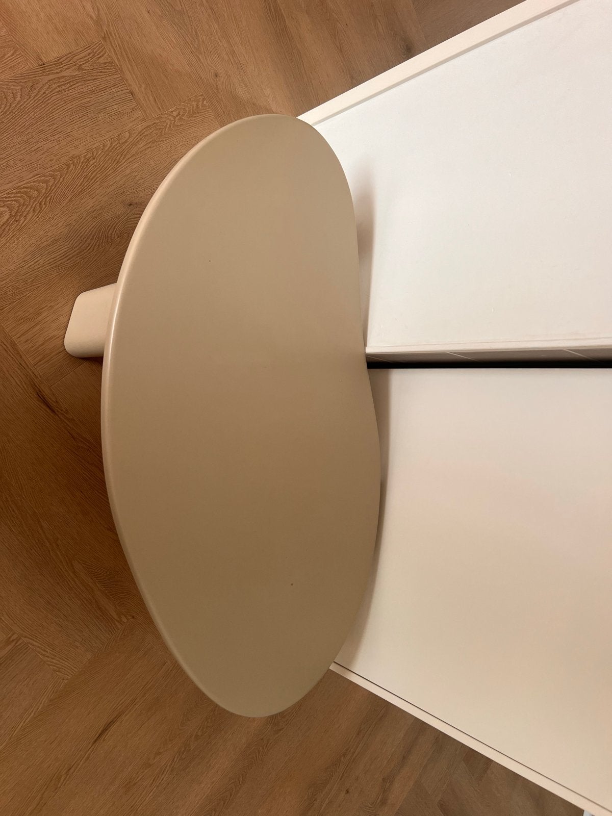 Stijlvolle ovale salontafel, Ophalen, Overige materialen, 100 tot 150 cm, 50 tot 100 cm