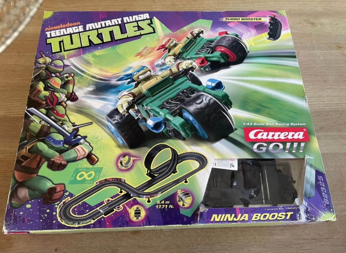 Gave vintage Carrera Go racebaan Teenage Mutant, Ophalen of Verzenden, Zo goed als nieuw, Elektrisch, Carrera