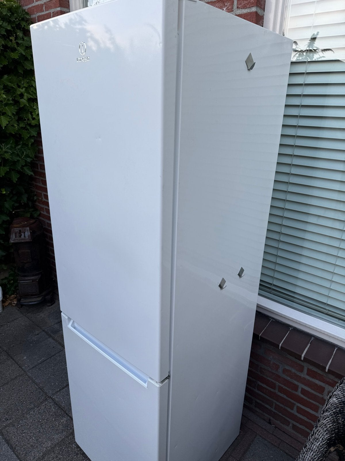 Indesit Koel-vriescombinatie - Wit, Gebruikt, Ophalen, Gebruikt, 200 liter of meer, 60 cm of meer