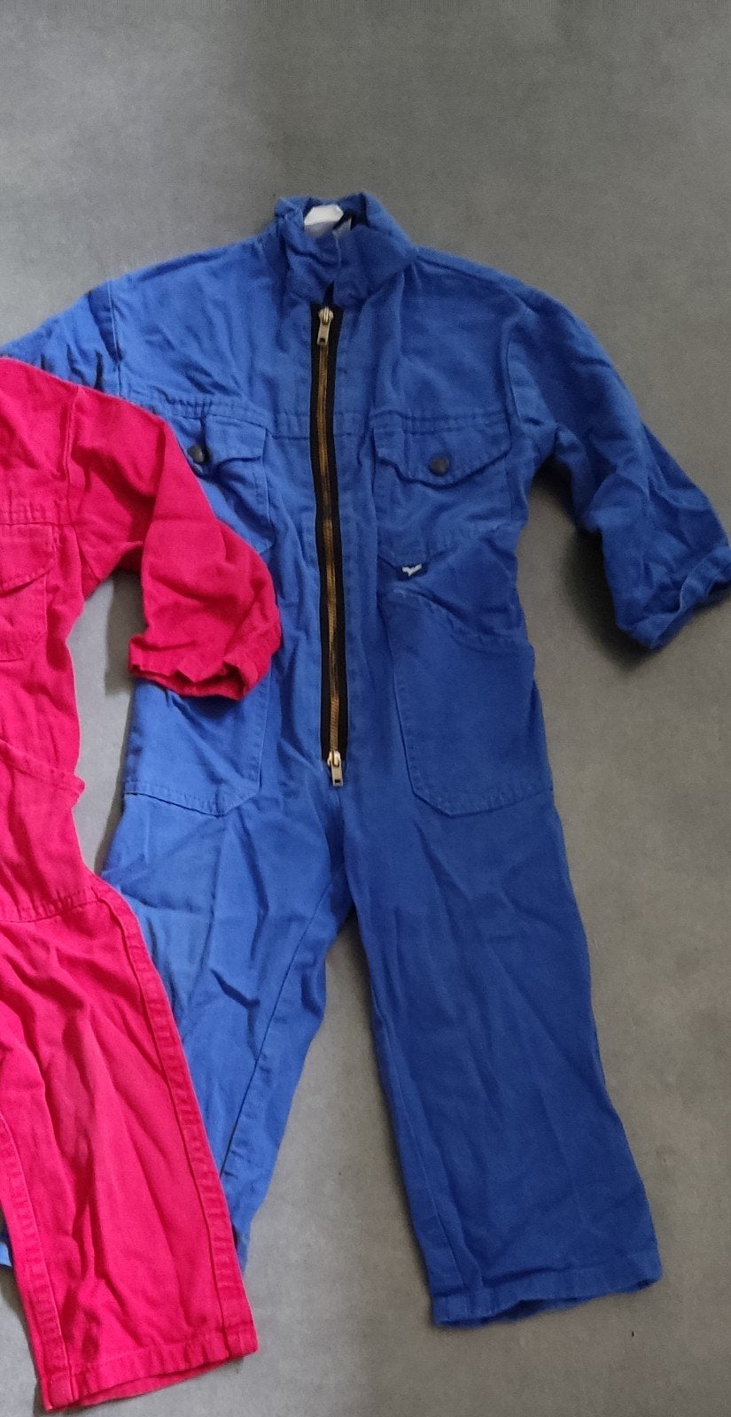 Kinder overall maat 92 blauw rood, Jongen of Meisje, Ophalen of Verzenden, Onbekend, Overige typen
