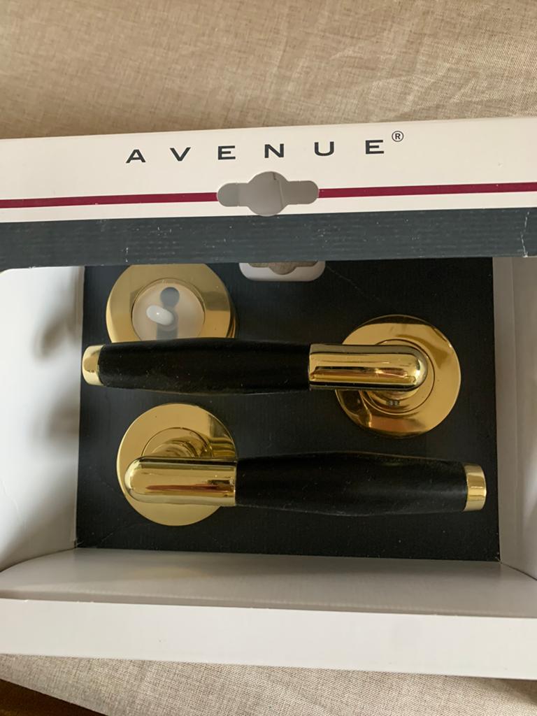 2 sets deurklinken zwart goud, Ophalen, Nieuw