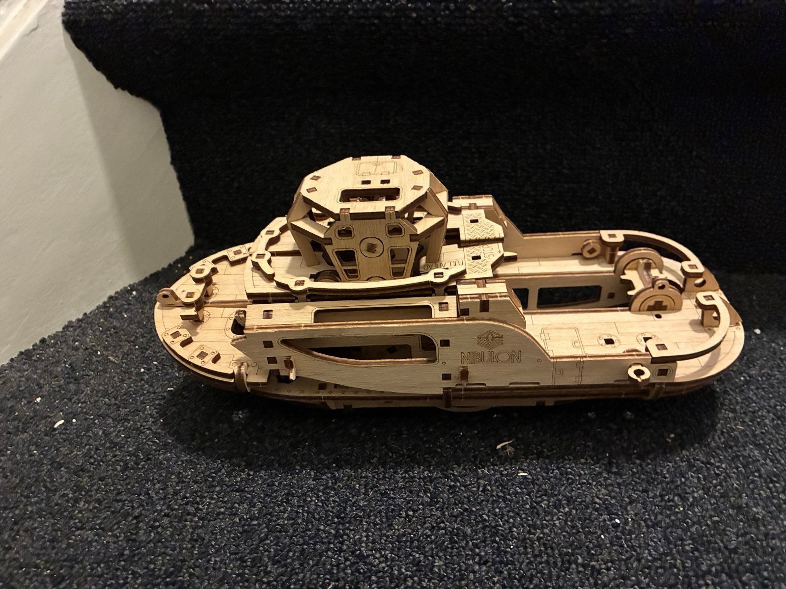 Houten 3D puzzle speelgoed Boot, Trein, Auto, Overige merken, Ophalen of Verzenden, Zo goed als nieuw, Groter dan 1:32