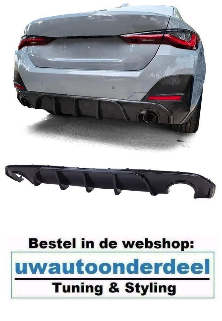 Achterbumper Diffuser Zwart Voor Bmw 4 serie G26 Gran Coupe, Verzenden, Automotive Parts, A.parts@hotmail.nl, Trasmolenlaan 12 3447 GZ Woerden
