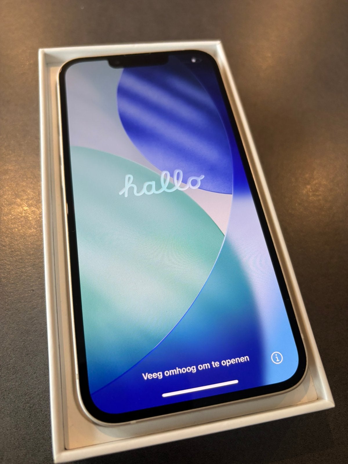 IPhone 13 met 128gb kluer Starlight kras- en schadevrije, 128 GB, Wit, IPhone 13, Ophalen of Verzenden