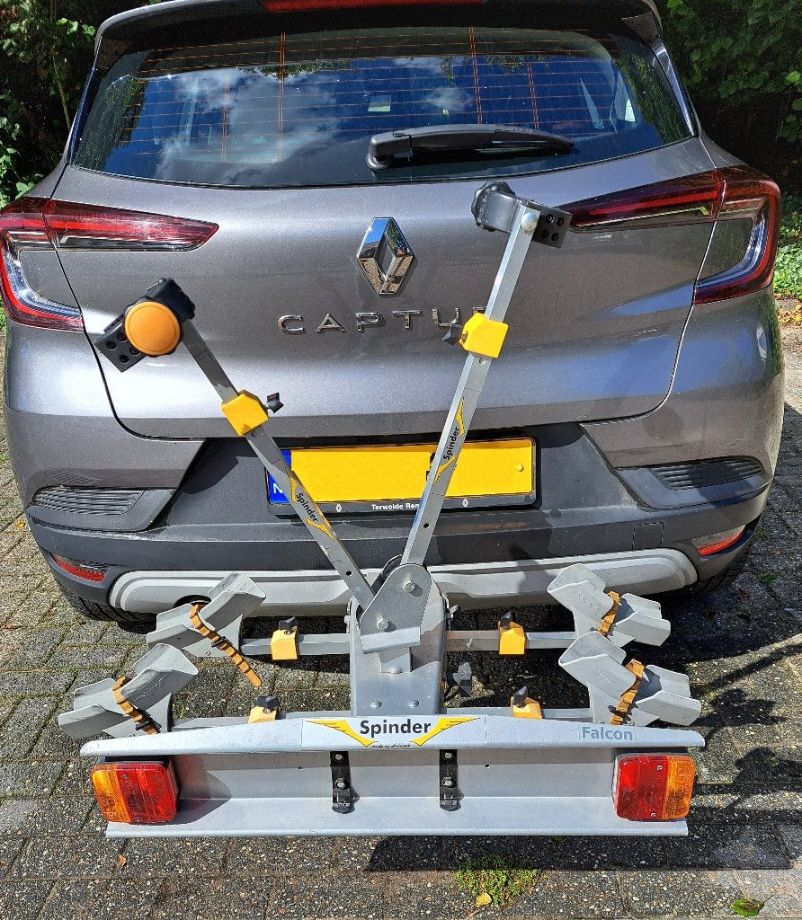 Spinder Falcon Fietsendrager, Auto diversen, Fietsendragers, Ophalen, Gebruikt, Brede banden, 2 fietsen