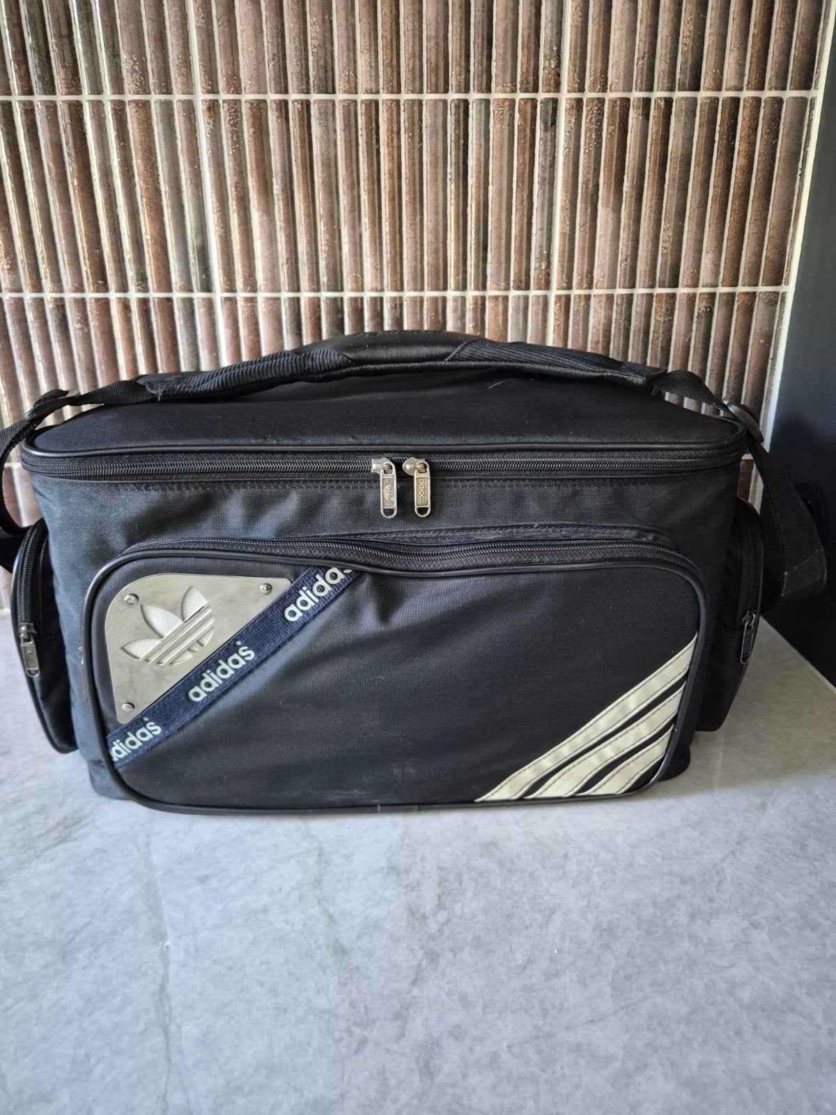 Vintage Adidas cameratas / schoudertas - West Germany, Ophalen of Verzenden, Gebruikt