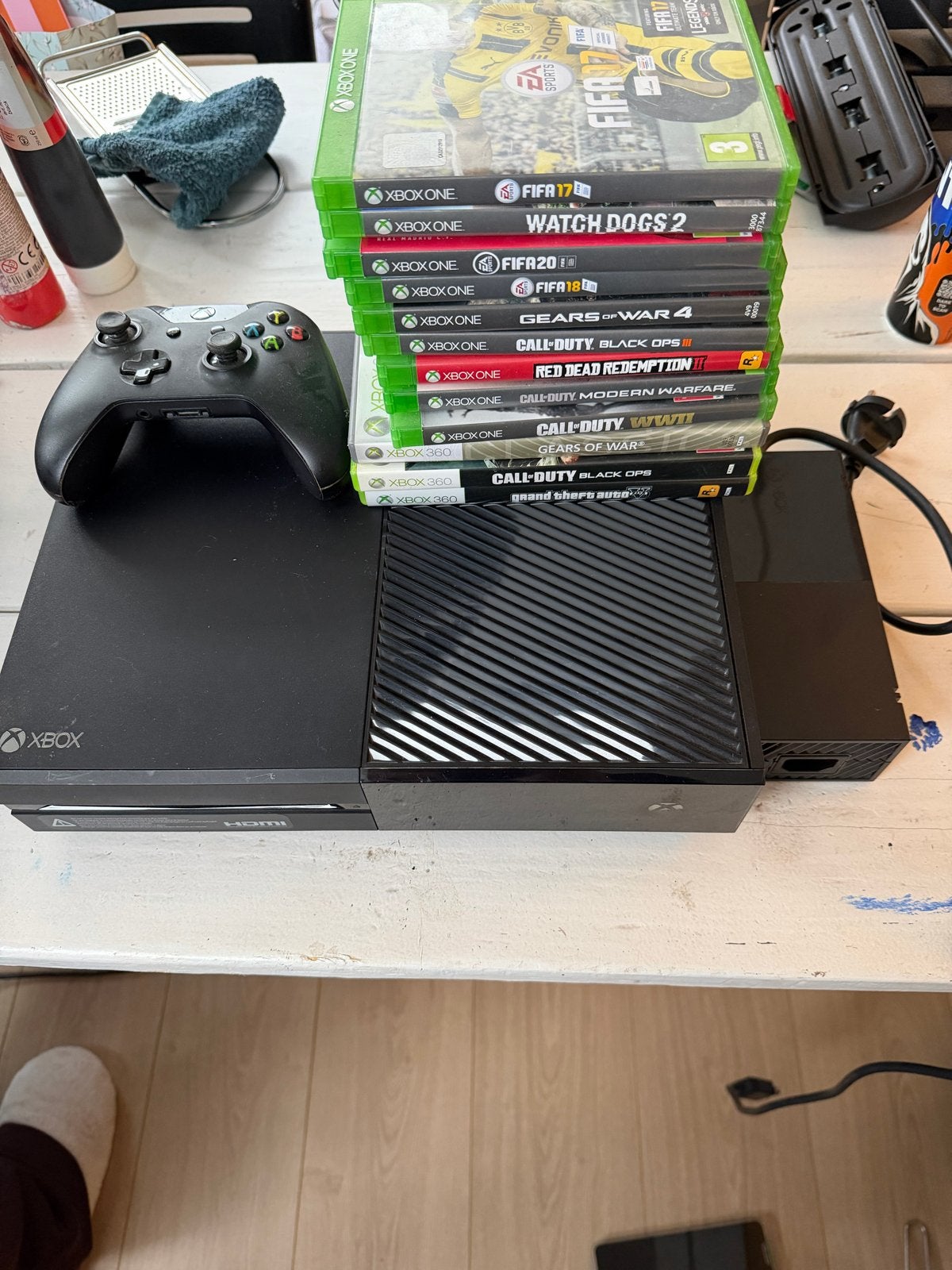 Xbox One met controller en games, Ophalen, Xbox One, Met 1 controller, 500 GB
