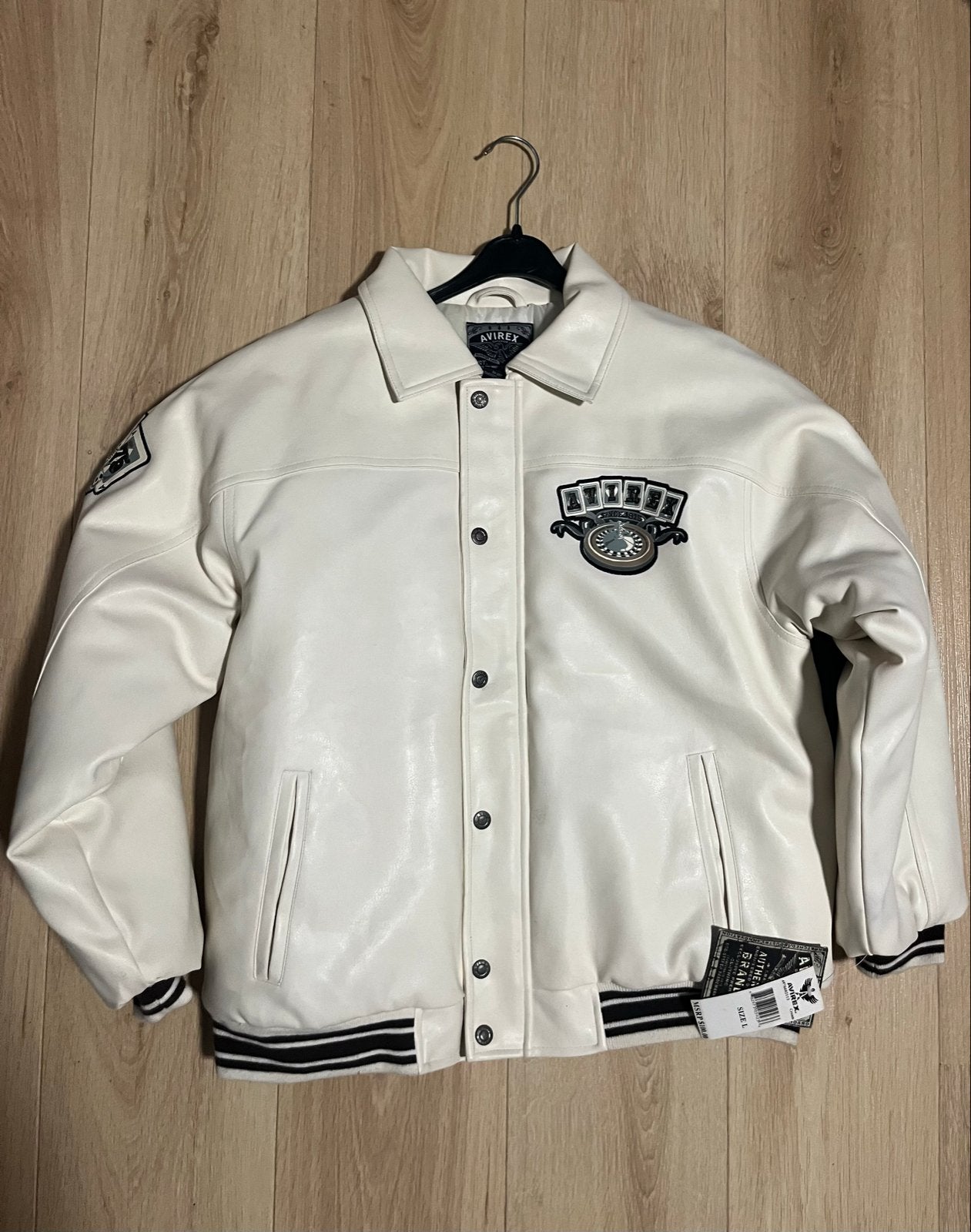 Vintage Avirex Junior Boys Jas - Maat L, Verzenden, Zo goed als nieuw, Overige maten, Beige