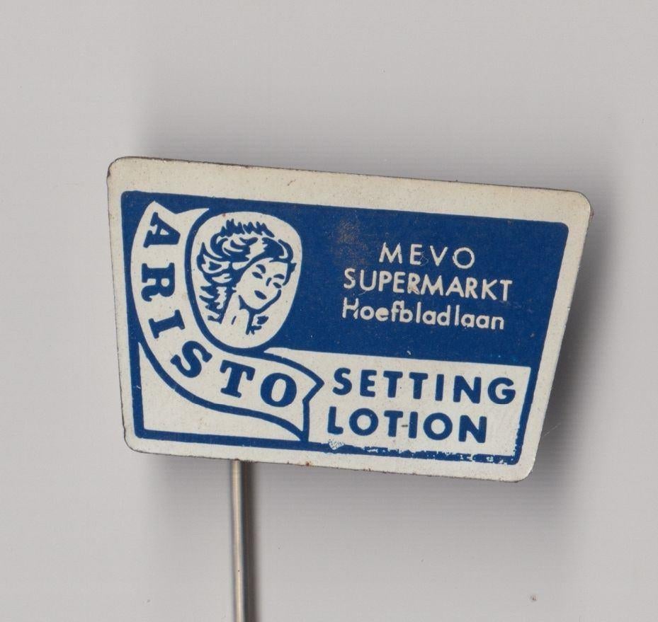 Drogist Mevo Supermarkt speldje, Gebruikt, Niet vindbaar, Niet vindbaar, Speldje of Pin