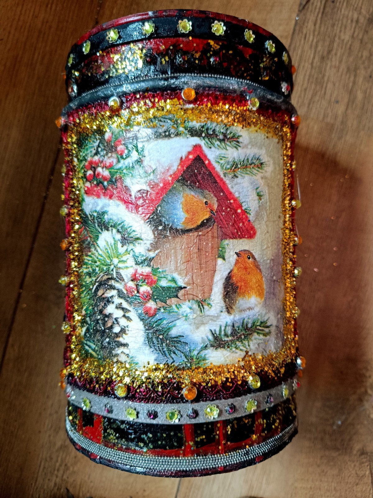 Vogels - deco - blik, Diversen, Ophalen of Verzenden