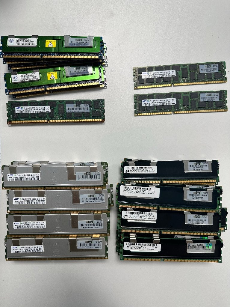 Partij DDR3 ECC Registered Geheugenmodules, Gebruikt, Server, 8 GB, DDR3
