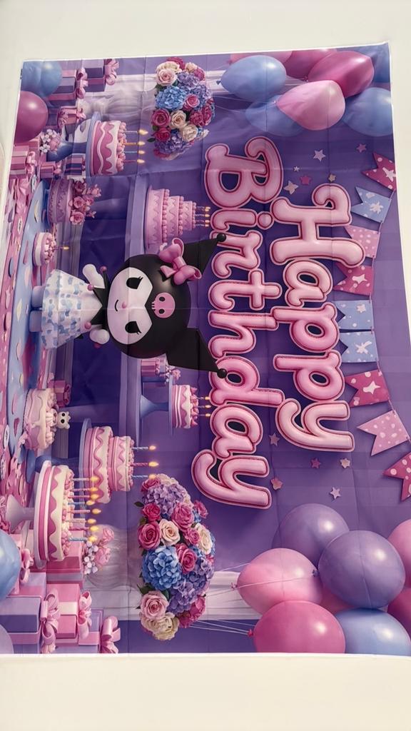 Kuromi verjaardag, Ophalen of Verzenden, Nieuw, Versiering, Verjaardag
