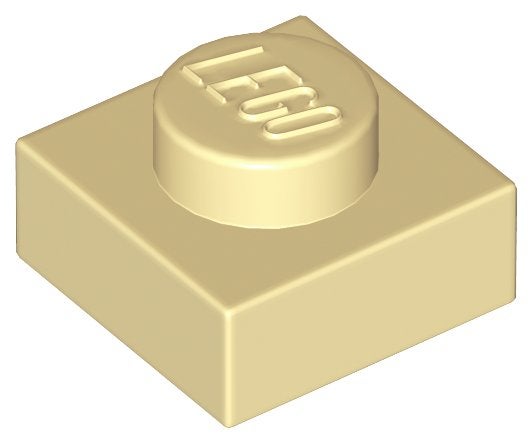 Lego plaatjes 1x1 Tan 50 stuks, Ophalen of Verzenden, Zo goed als nieuw, Losse stenen, Lego