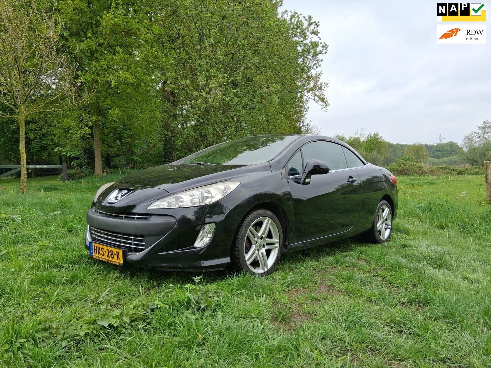 Peugeot 308 CC 1.6 THP Feline cabrio 308cc, Auto's, Euro 5, Zwart, Zwart, Leder