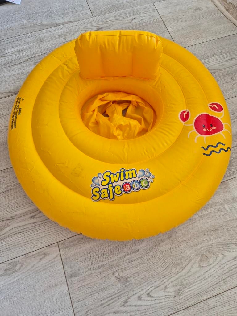 Gele Swim Safe ABC baby zwemband, Kinderen en Baby's, Speelgoed | Buiten | Opblaasfiguren, Gebruikt, Ophalen of Verzenden