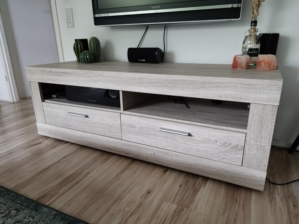 Houten tv meubel, 100 tot 150 cm, Ophalen of Verzenden, Zo goed als nieuw, Minder dan 100 cm
