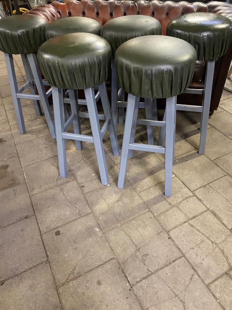 Stoere vintage barkruk uit oud cafe zware kwaliteit, Ophalen