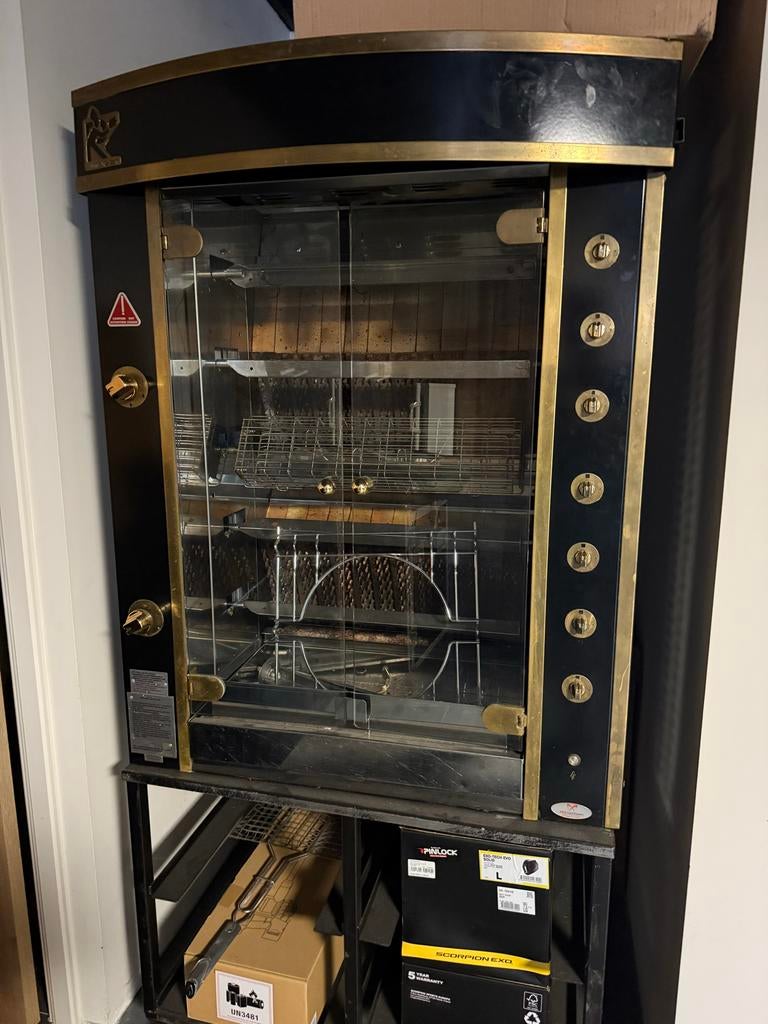 Professionele Kippengrill weinig gebruikt showmodel, Ophalen of Verzenden, Gebruikt, Fornuis, Frituur en Grillen