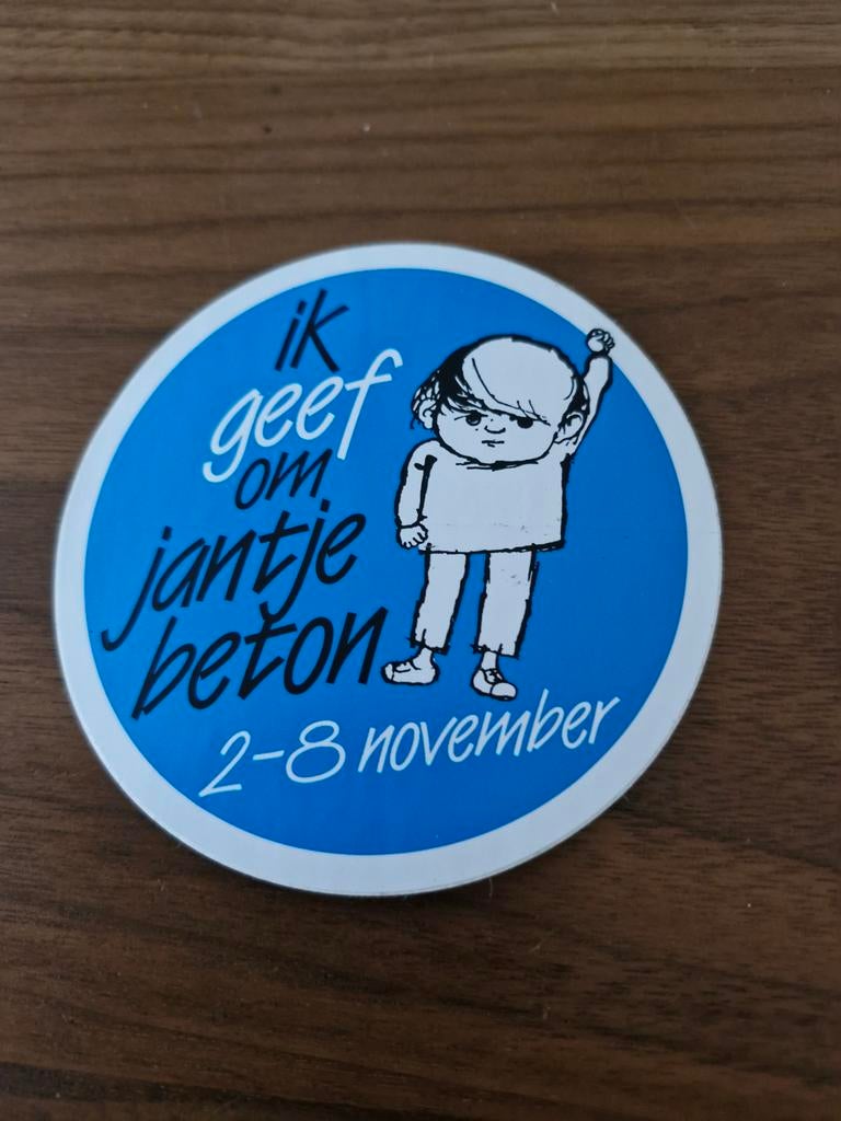 4819 Jantje Beton Sticker, Verzamelen, Ophalen of Verzenden, Zo goed als nieuw, Overige onderwerpen, Button