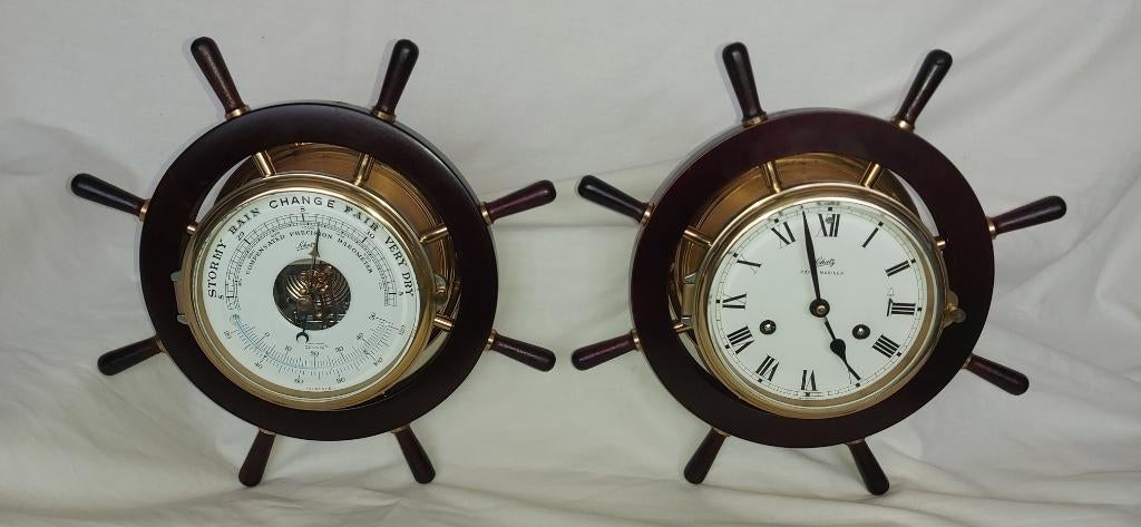 schatz scheepsklok en barometer / thermometer, Antiek en Kunst, Antiek | Klokken, Ophalen