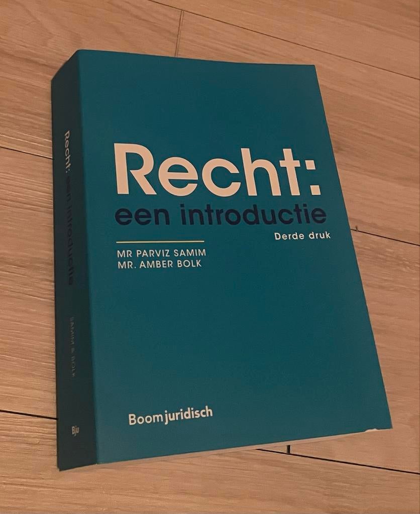 Recht: een introductie - Samim & Bolk, Ophalen of Verzenden, Gamma, Zo goed als nieuw, HBO