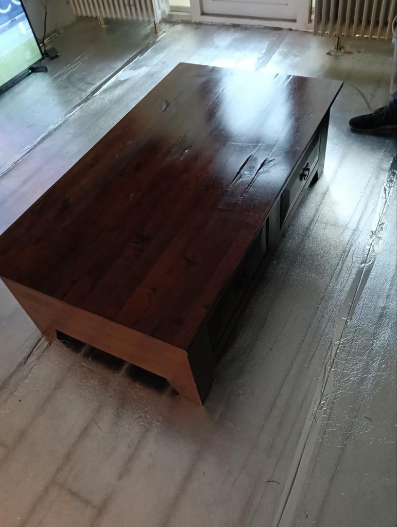 Trendhopper Salontafel, Huis en Inrichting, Ophalen, Zo goed als nieuw, Teakhout, Modern
