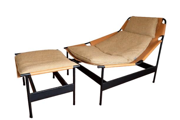 Rolf Benz Lounge Chair + Ottoman (Nieuw), Ophalen, 100 tot 125 cm, Nieuw, Stof