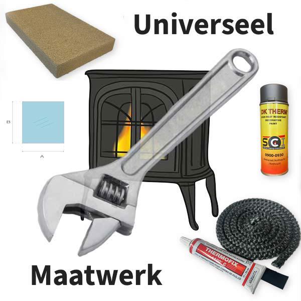 Houtkachel kachelpijp stenen binnenwerk kachelruit koord, Huis en Inrichting, Kachels, Ophalen, Vrijstaand, Hout, Nieuw