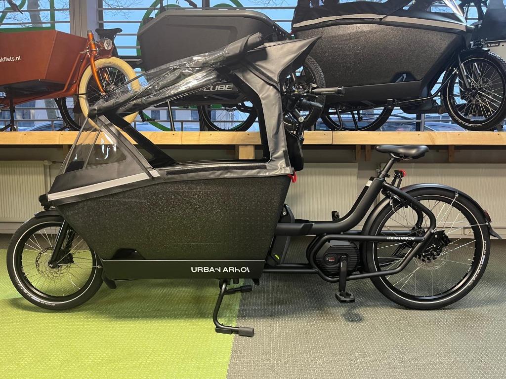 Urban Arrow Family Active+/Performance 400/500 Wh zwart/wit, Overige merken, Huif, Ophalen of Verzenden, Zo goed als nieuw