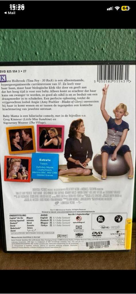 Baby Mama DVD - Komedie met Tina Fey & Amy Poehler, Alle leeftijden, Ophalen of Verzenden, Gebruikt