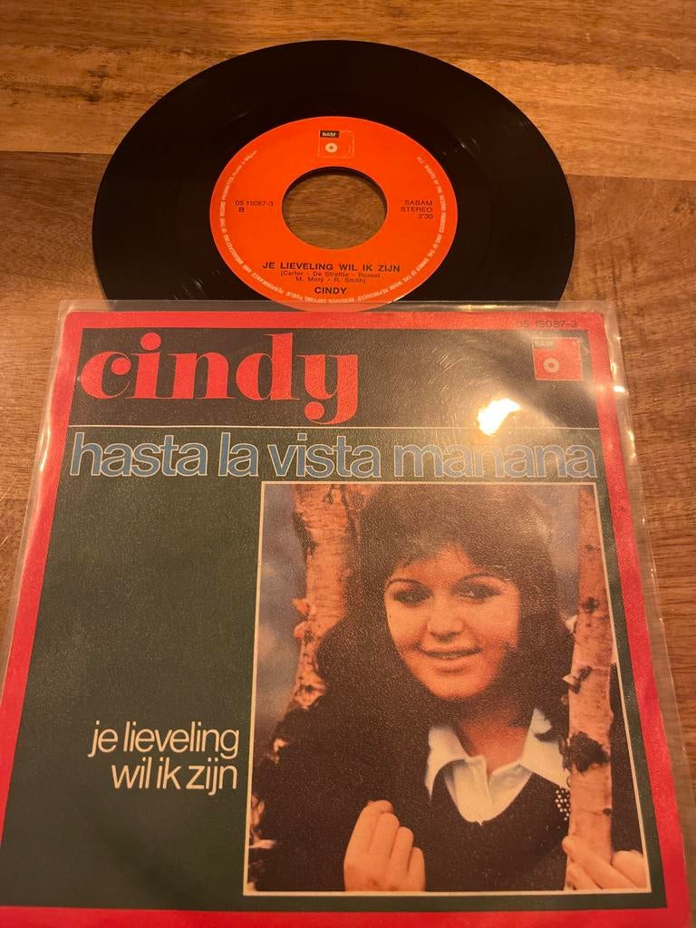 Cindy - Hasta La Vista Mañana - Single, 7 inch, Single, Ophalen of Verzenden, Zo goed als nieuw