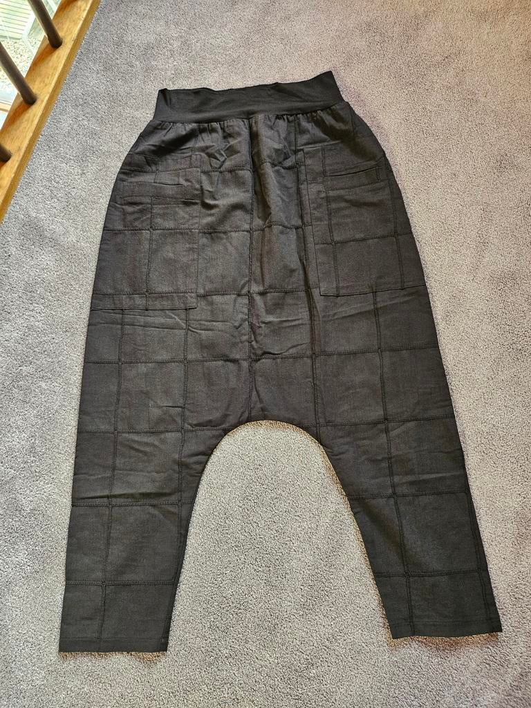 Zwarte laagkruis broek, Elsewhere, mt S., Kleding | Dames, Verzenden, Nieuw, Zwart, Lang