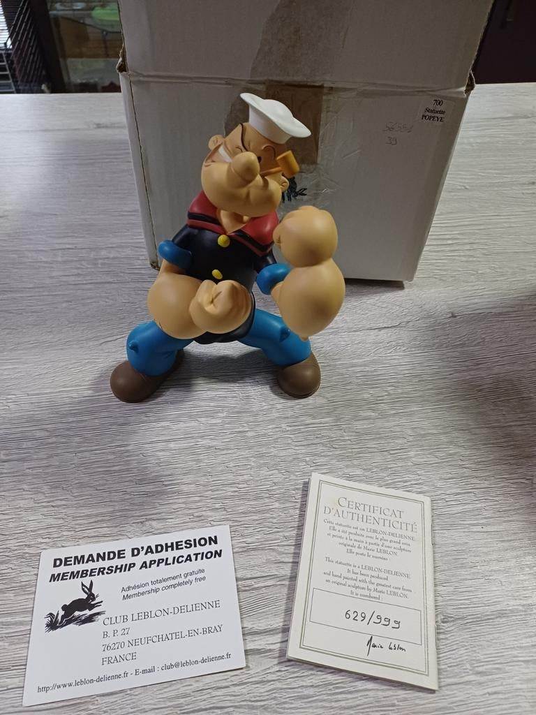 Leblon Popeye, Verzamelen, Ophalen of Verzenden, Smurfen, Zo goed als nieuw, Beeldje of Figuurtje