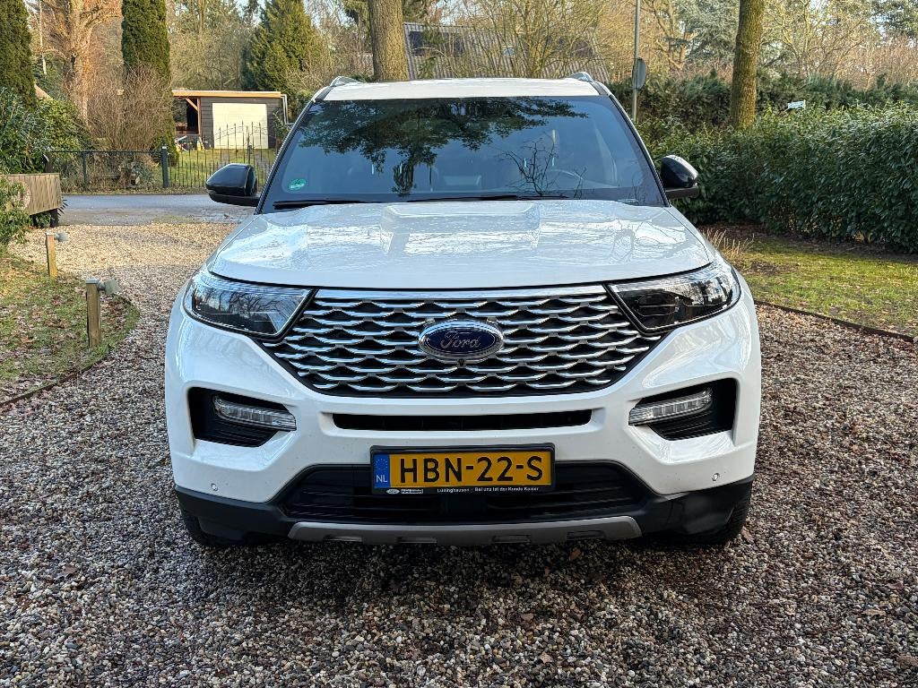 Ford Explorer 3.0 V6 Ecoboost Phev 457pk Platinum Aut 2021, Auto's, Ford, Automaat, 457 pk, Zwart, Wit