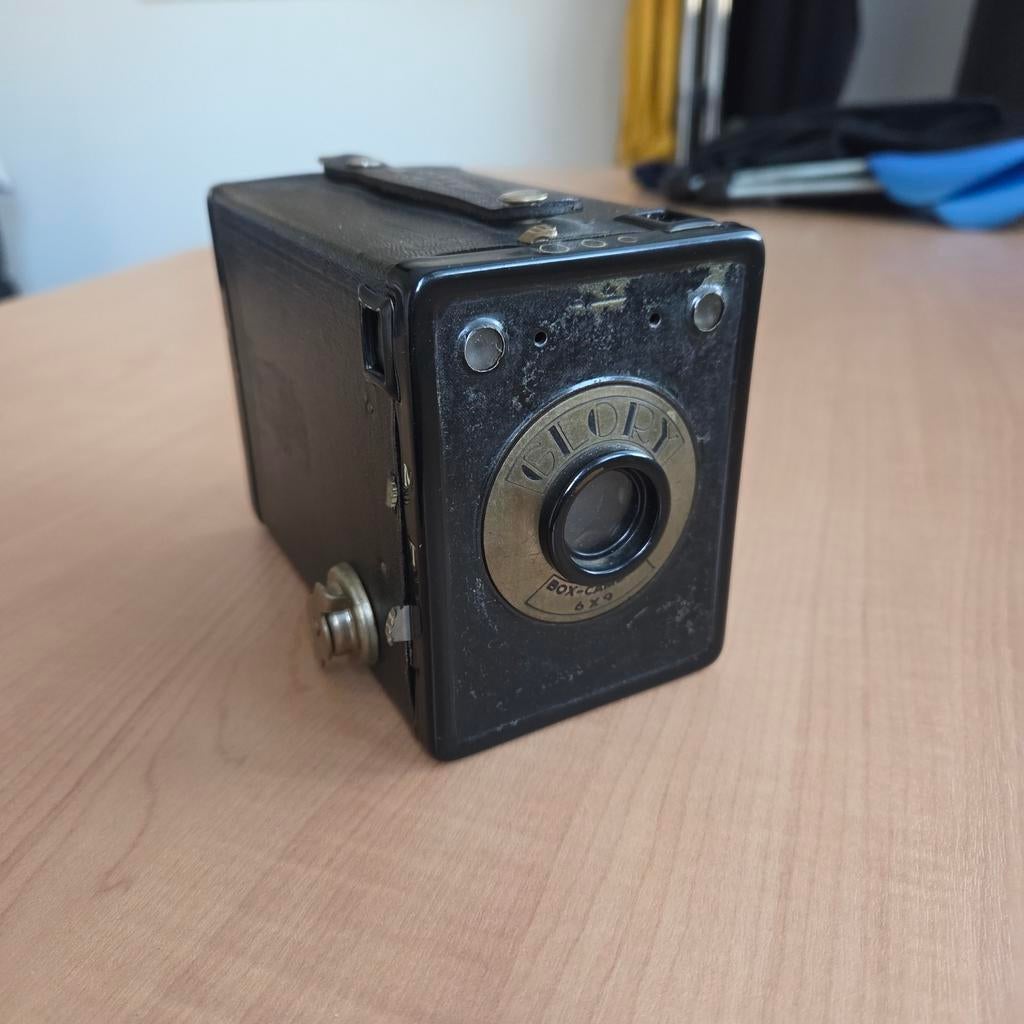 Oude GLORY Boxcamera - Vintage Camera, Audio, Tv en Foto, Fotocamera's Analoog, Gebruikt, Compact, Overige Merken, Ophalen of Verzenden