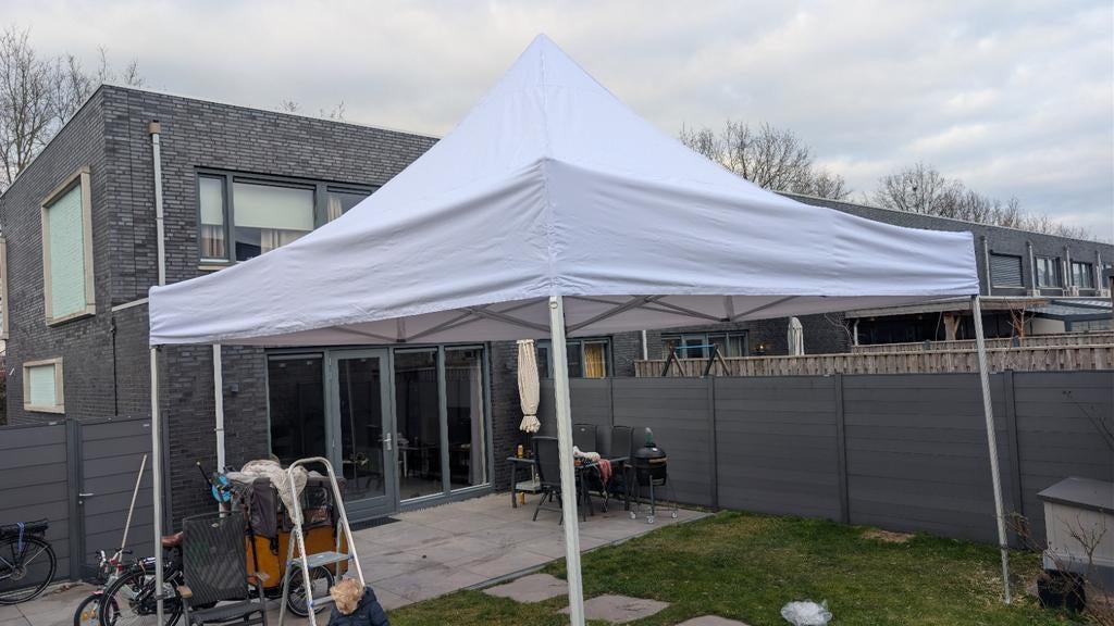 5X5 50MM HEXAGON ALUMINIUM EASY UP TENT !!!, Tuin en Terras, Partytenten, Opvouwbaar, Nieuw, 4 tot 6 meter, 2 meter of meer