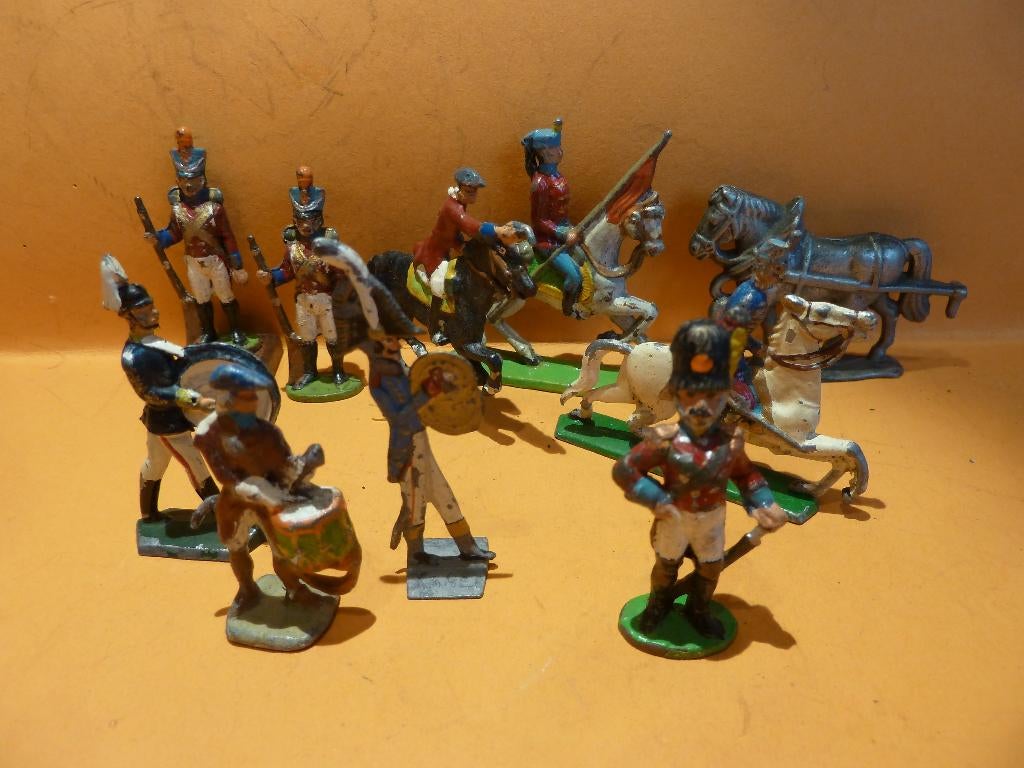 Set OUDE blikken figuurtjes, Verzamelen, Ophalen of Verzenden, Gebruikt