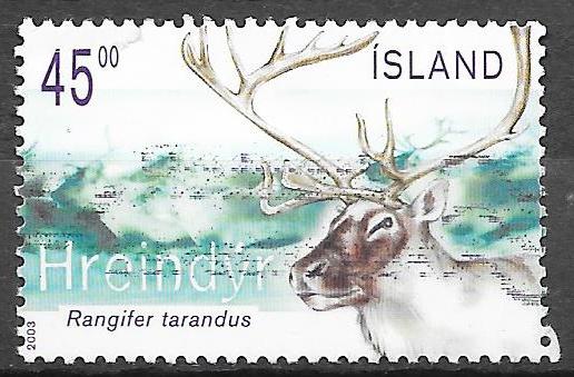 IJsland: Mi. 1045 uit 2003   dieren, Ophalen of Verzenden, IJsland, Gestempeld