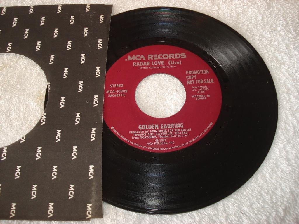 Golden Earring    Promo  Radar Love   Live   Usa    Orgineel, Ophalen of Verzenden, Zo goed als nieuw, Pop